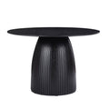 47.24 Inch MDF Dining Table Kitchen Table Small Space Dining Table for Living Room, Kitchen, Home, Apartment Black