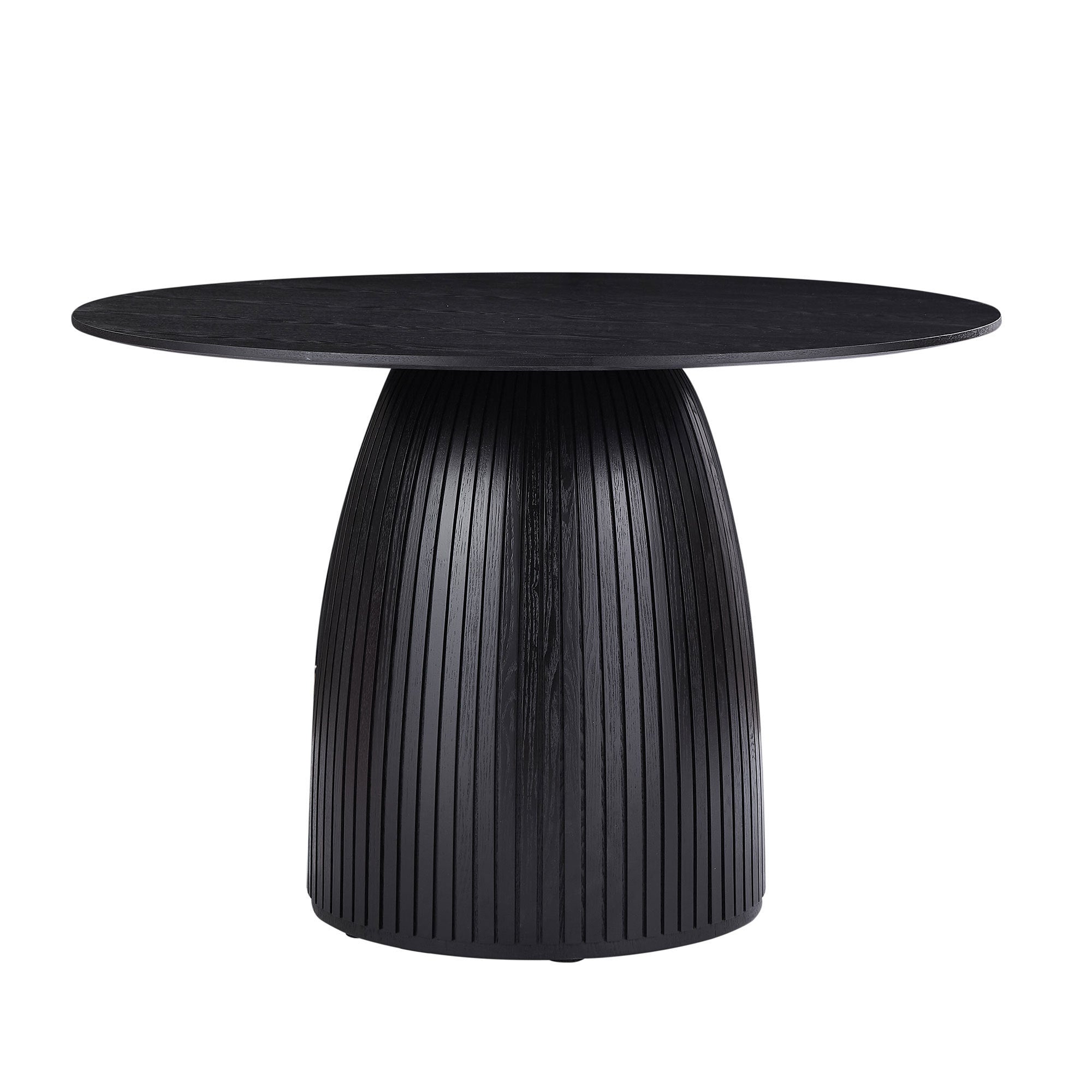 47.24 Inch MDF Dining Table Kitchen Table Small Space Dining Table for Living Room, Kitchen, Home, Apartment Black