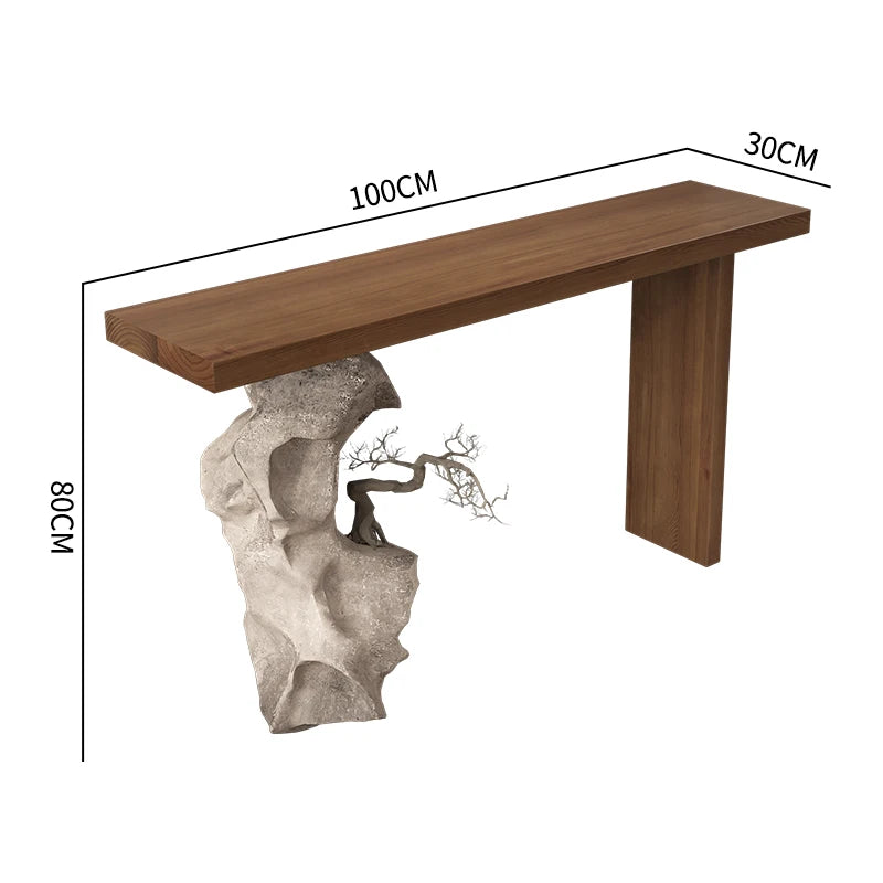 American Vintage Console Table Wabi Sabi Design Mid Century Elegant