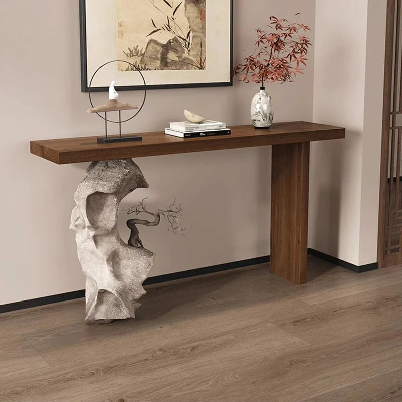 American Vintage Console Table Wabi Sabi Design Mid Century Elegant